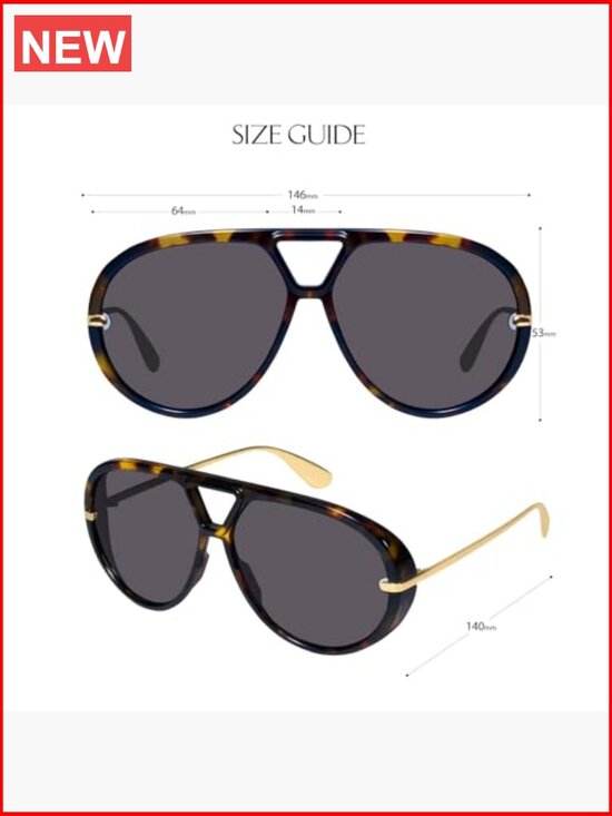Oversized Aviator Sunglasses for Women Retro UV400 Protection main image 7